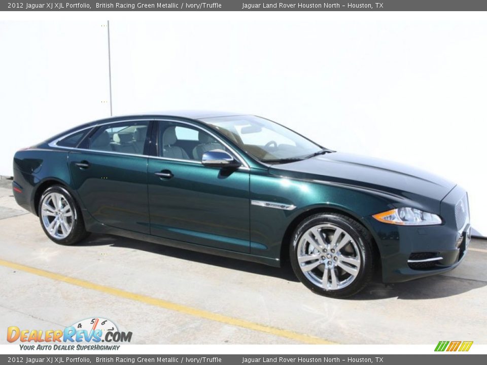 British Racing Green Metallic 2012 Jaguar XJ XJL Portfolio Photo #2
