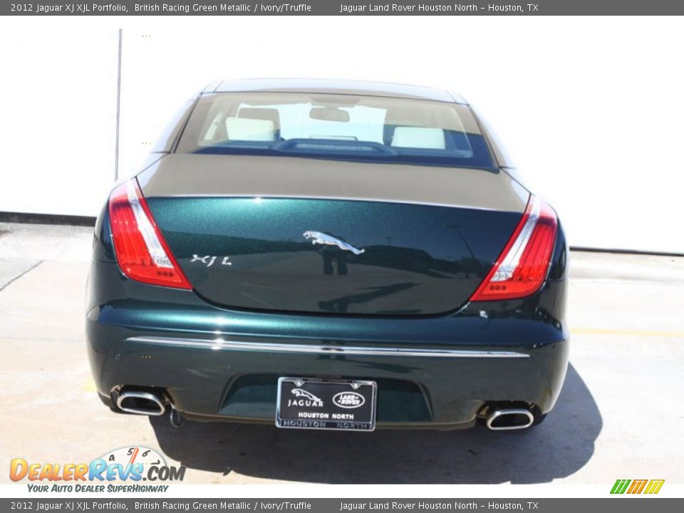 2012 Jaguar XJ XJL Portfolio British Racing Green Metallic / Ivory/Truffle Photo #9