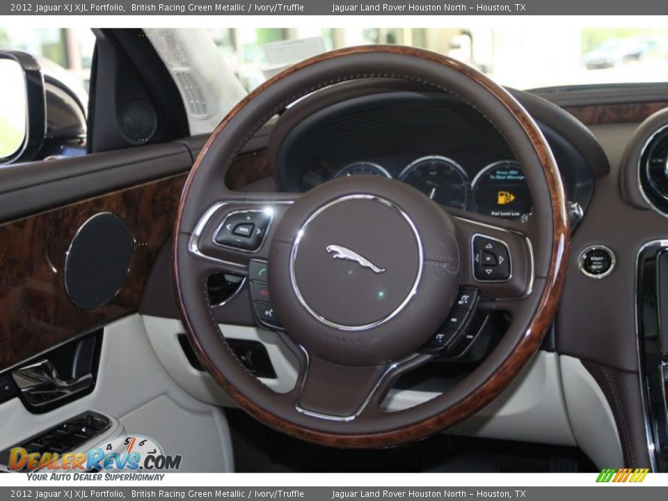 2012 Jaguar XJ XJL Portfolio Steering Wheel Photo #15