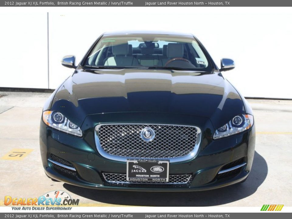 2012 Jaguar XJ XJL Portfolio British Racing Green Metallic / Ivory/Truffle Photo #27