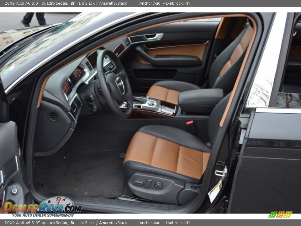 Amaretto Black Interior 2009 Audi A6 3 0t Quattro Sedan