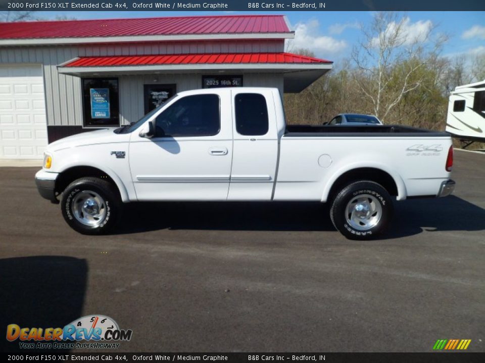 2000 Ford F150 XLT Extended Cab 4x4 Oxford White / Medium Graphite Photo #1