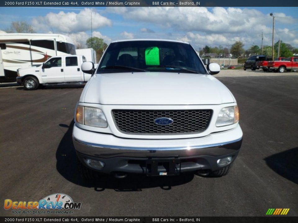 2000 Ford F150 XLT Extended Cab 4x4 Oxford White / Medium Graphite Photo #3