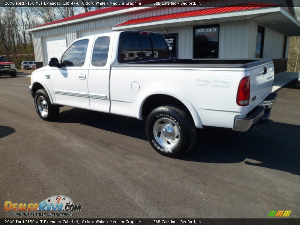 2000 Ford F150 XLT Extended Cab 4x4 Oxford White / Medium Graphite Photo #5