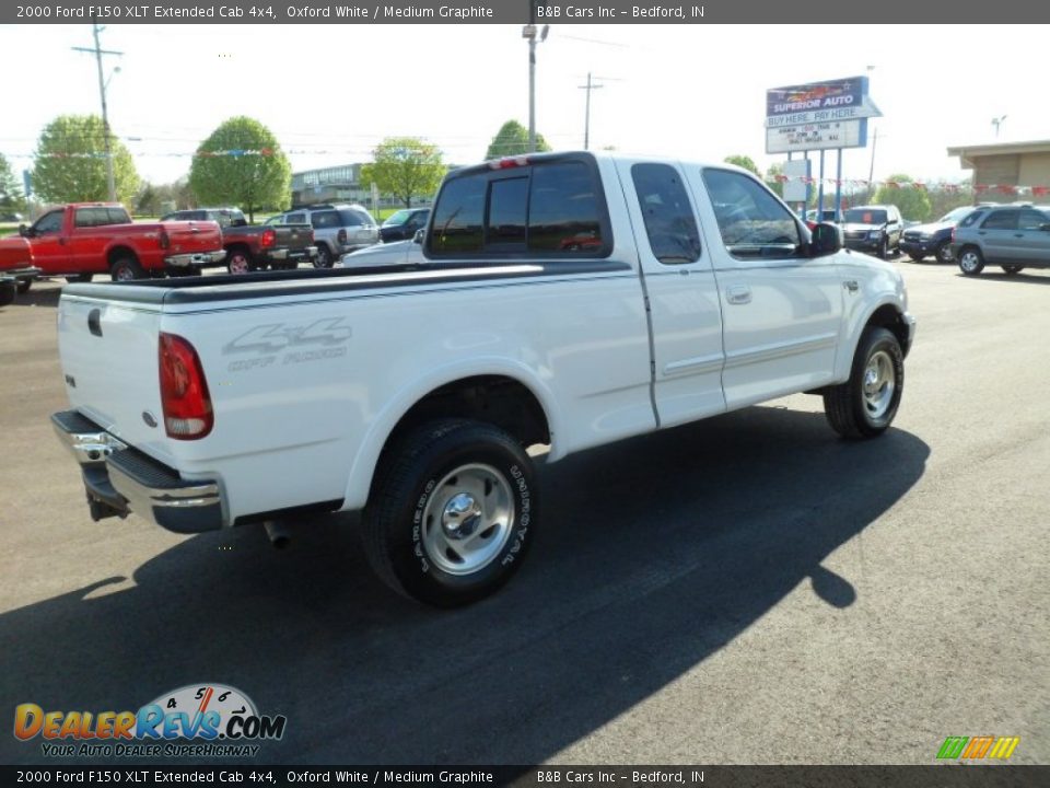 2000 Ford F150 XLT Extended Cab 4x4 Oxford White / Medium Graphite Photo #6