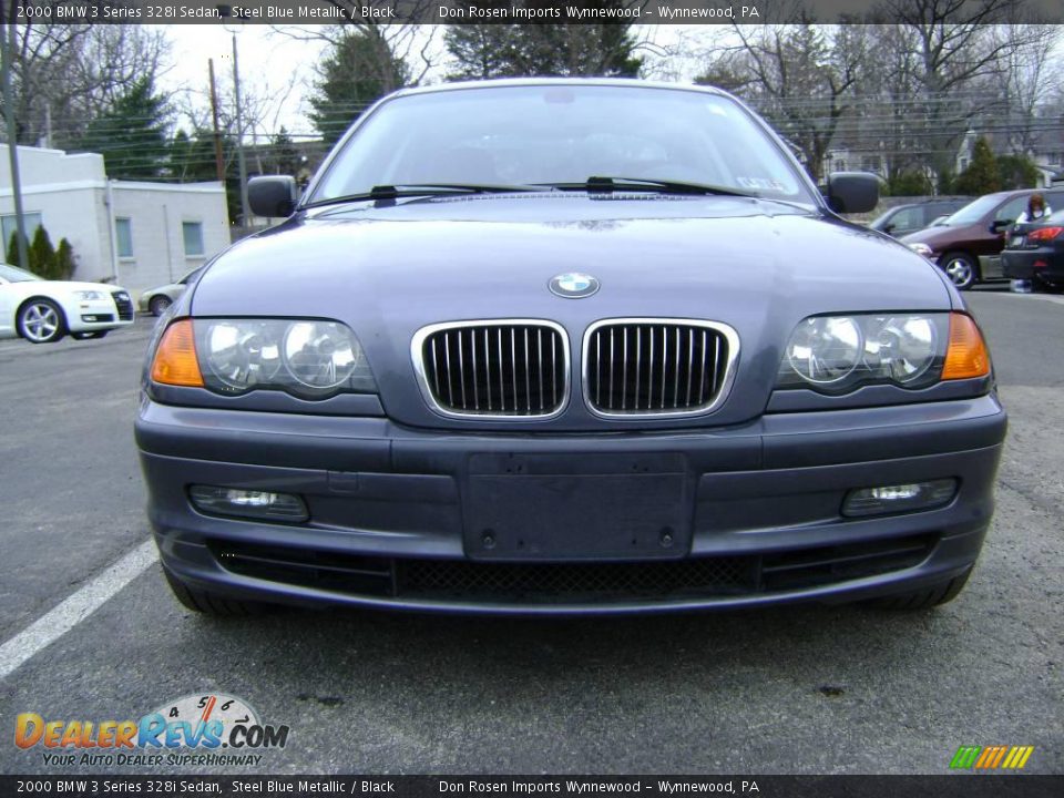 2000 BMW 3 Series 328i Sedan Steel Blue Metallic / Black Photo #2