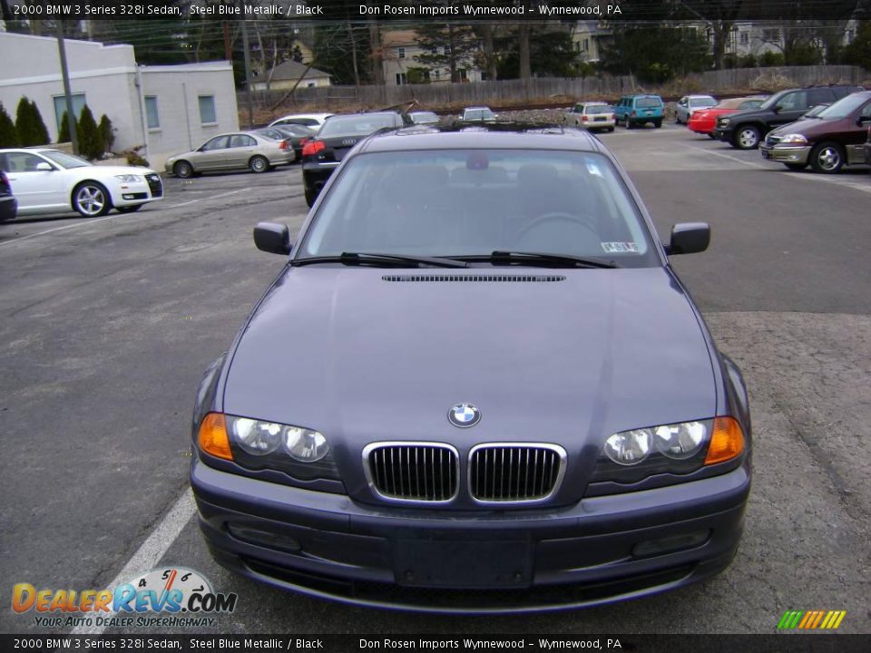 2000 BMW 3 Series 328i Sedan Steel Blue Metallic / Black Photo #5