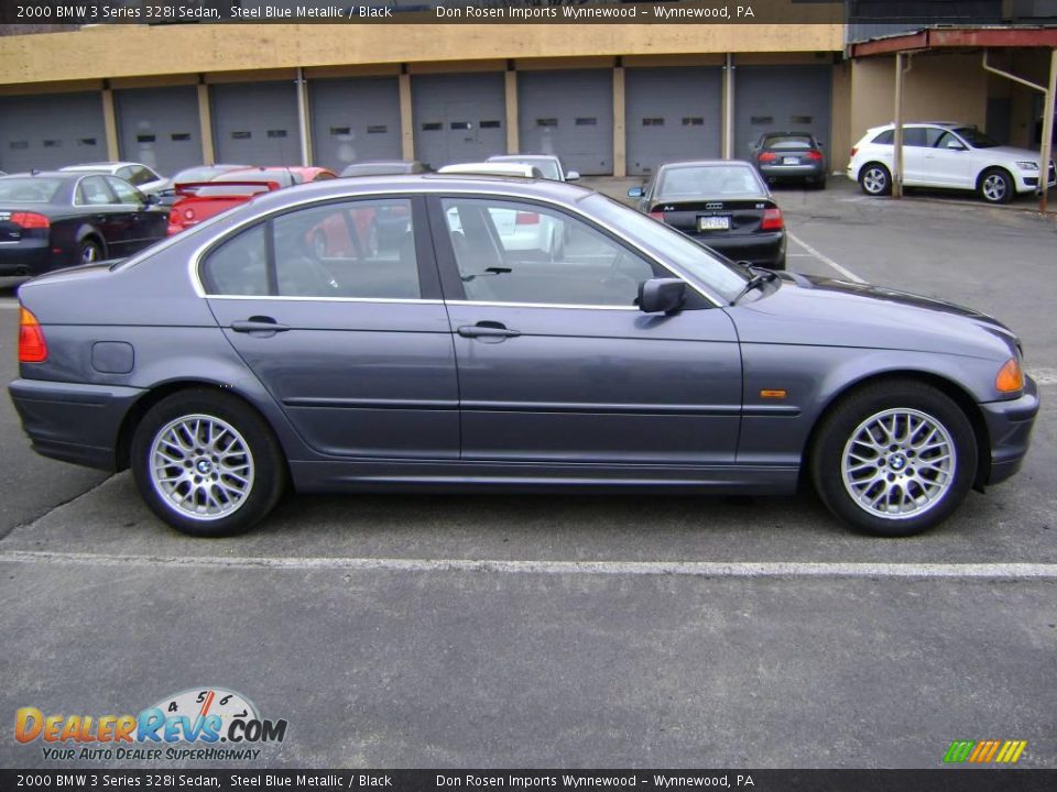 2000 BMW 3 Series 328i Sedan Steel Blue Metallic / Black Photo #7
