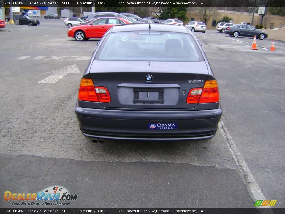 2000 BMW 3 Series 328i Sedan Steel Blue Metallic / Black Photo #9