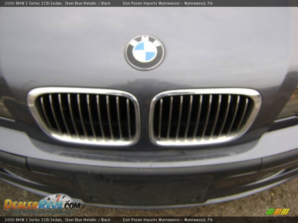2000 BMW 3 Series 328i Sedan Steel Blue Metallic / Black Photo #10