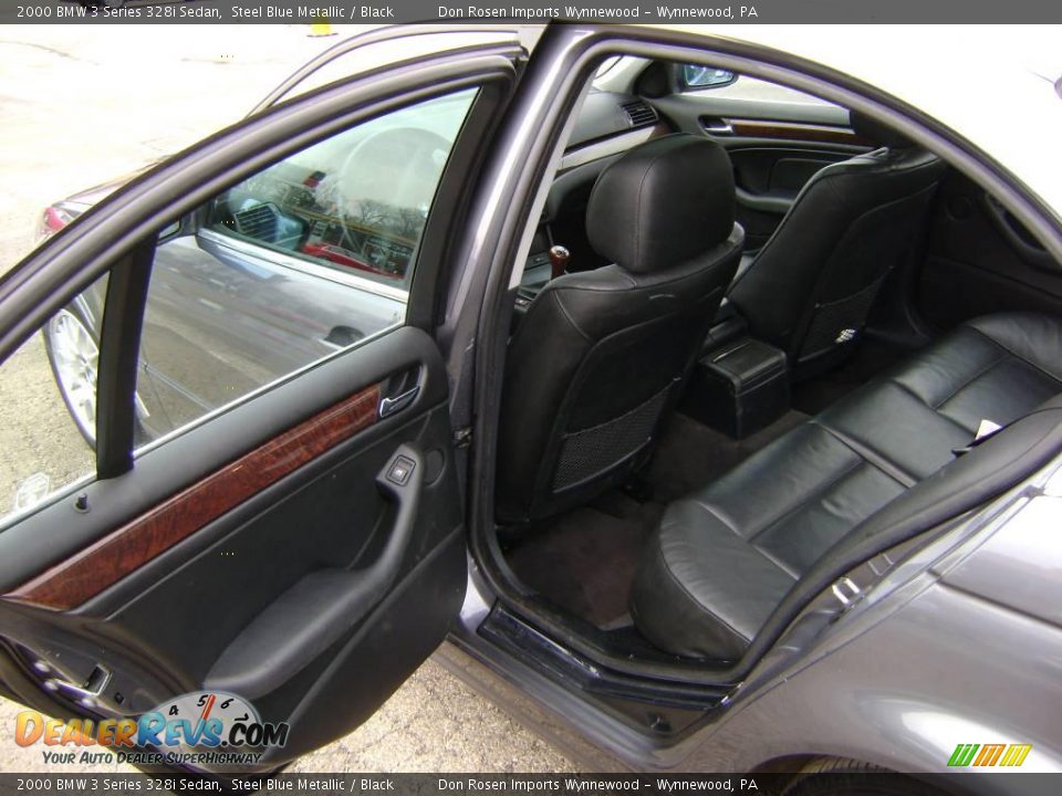 2000 BMW 3 Series 328i Sedan Steel Blue Metallic / Black Photo #19