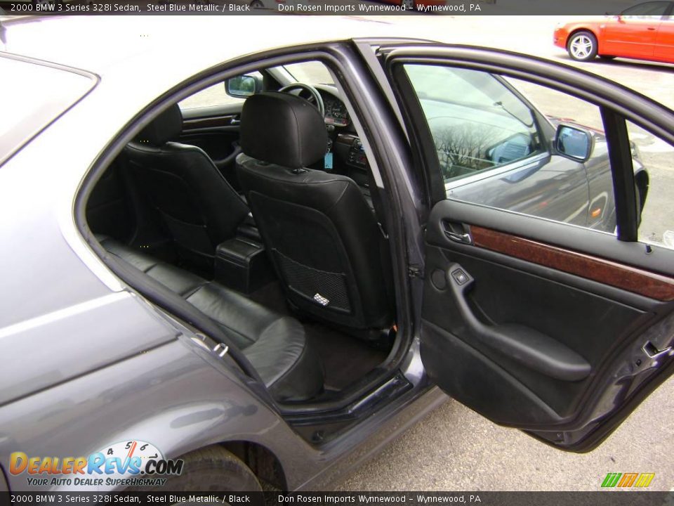 2000 BMW 3 Series 328i Sedan Steel Blue Metallic / Black Photo #22