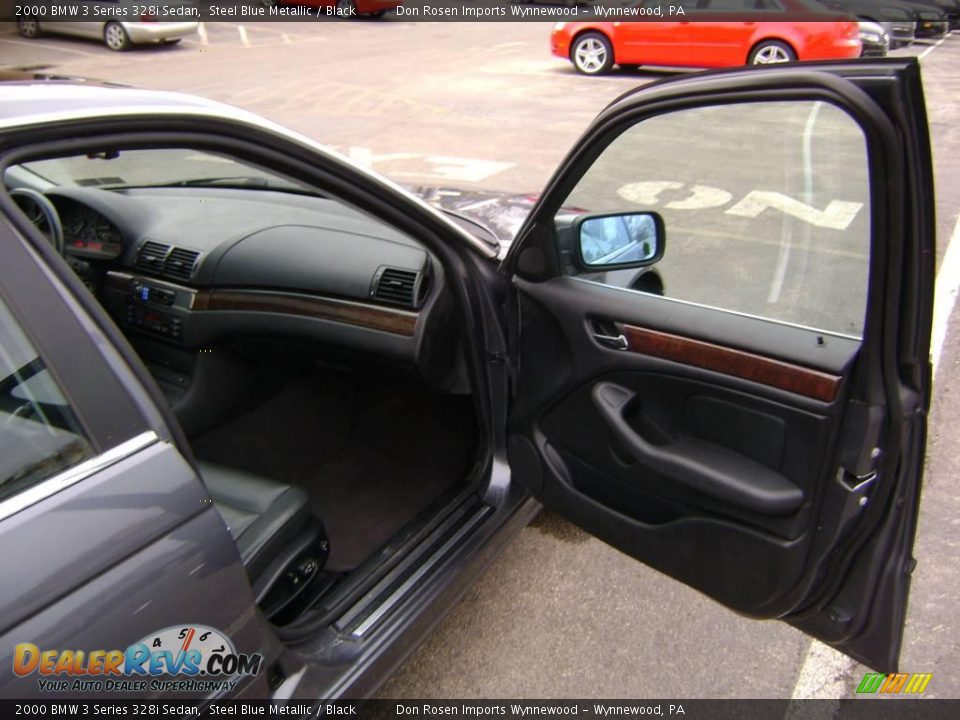 2000 BMW 3 Series 328i Sedan Steel Blue Metallic / Black Photo #23
