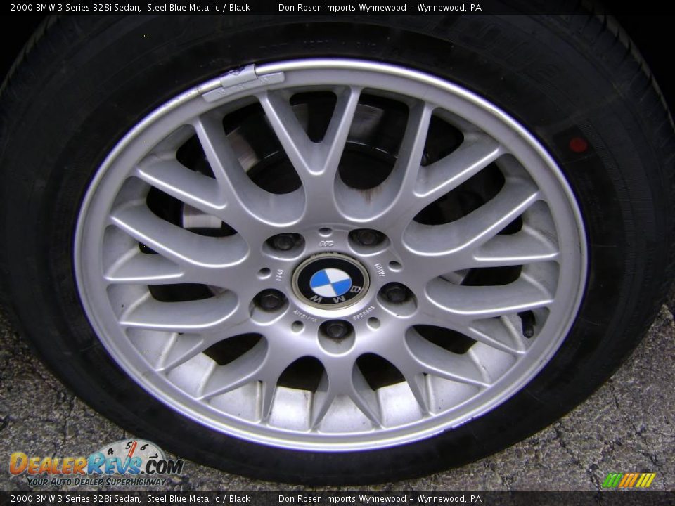 2000 BMW 3 Series 328i Sedan Steel Blue Metallic / Black Photo #28