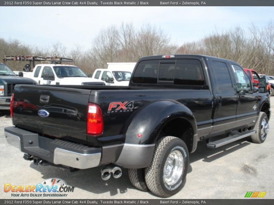 Tuxedo Black Metallic 2012 Ford F350 Super Duty Lariat Crew Cab 4x4 Dually Photo #8