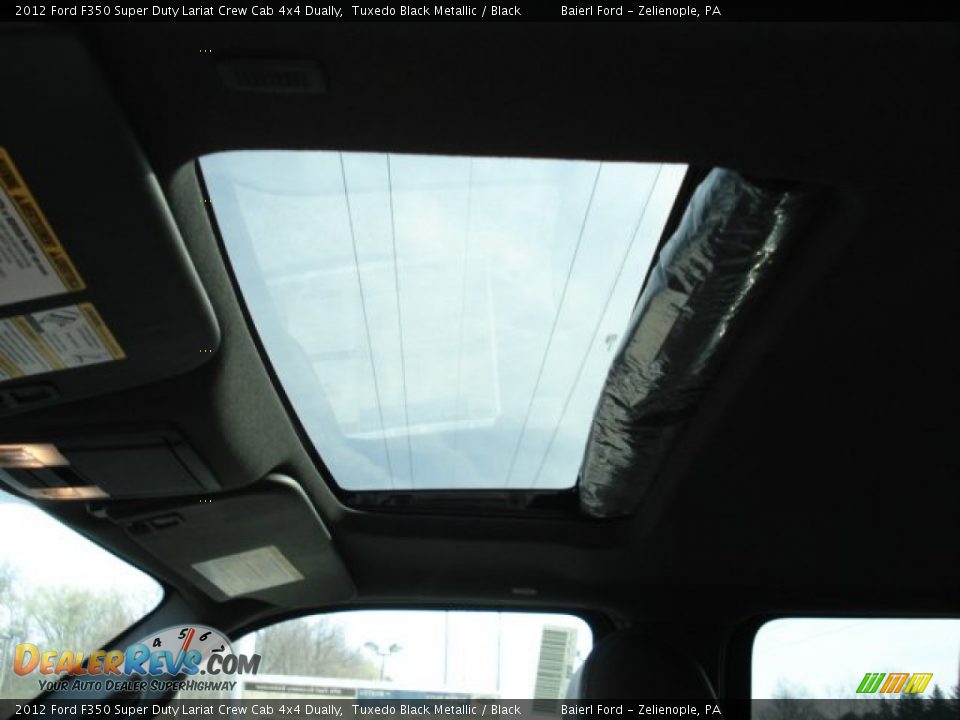 2012 Ford F350 Super Duty Lariat Crew Cab 4x4 Dually Tuxedo Black Metallic / Black Photo #15