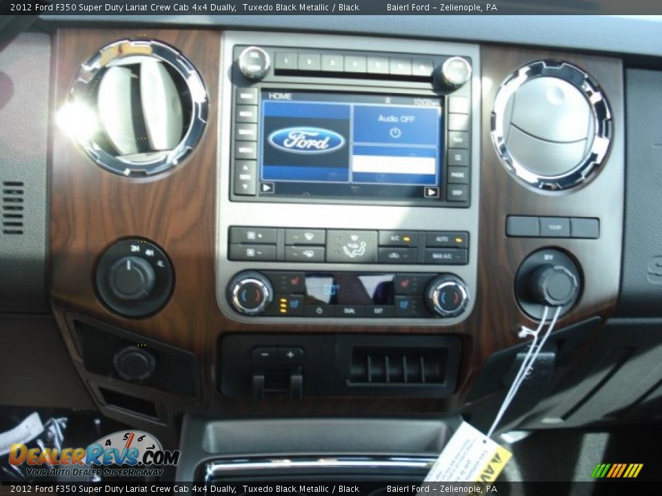 2012 Ford F350 Super Duty Lariat Crew Cab 4x4 Dually Tuxedo Black Metallic / Black Photo #16