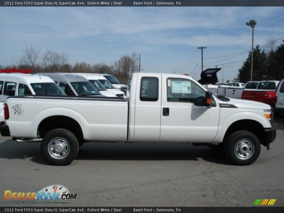 2012 Ford F350 Super Duty XL SuperCab 4x4 Oxford White / Steel Photo #1