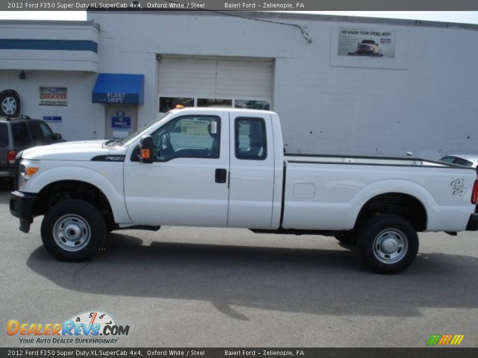 2012 Ford F350 Super Duty XL SuperCab 4x4 Oxford White / Steel Photo #5