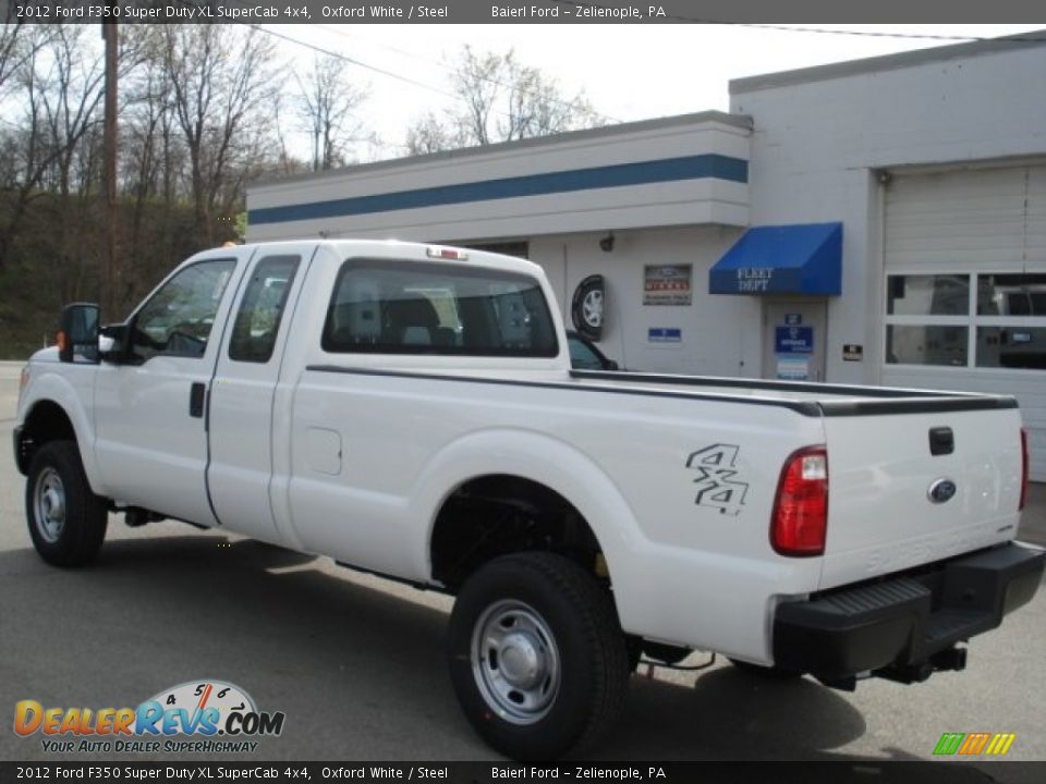 2012 Ford F350 Super Duty XL SuperCab 4x4 Oxford White / Steel Photo #6