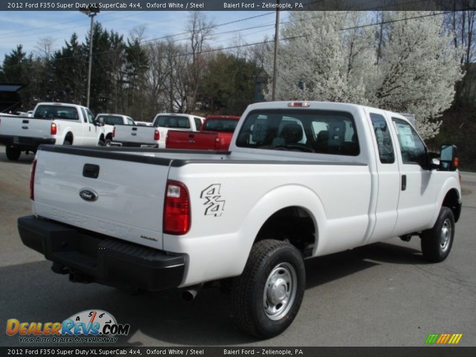 2012 Ford F350 Super Duty XL SuperCab 4x4 Oxford White / Steel Photo #8