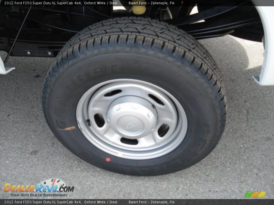 2012 Ford F350 Super Duty XL SuperCab 4x4 Oxford White / Steel Photo #9