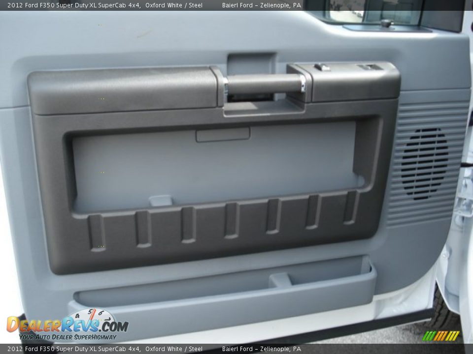 2012 Ford F350 Super Duty XL SuperCab 4x4 Oxford White / Steel Photo #12