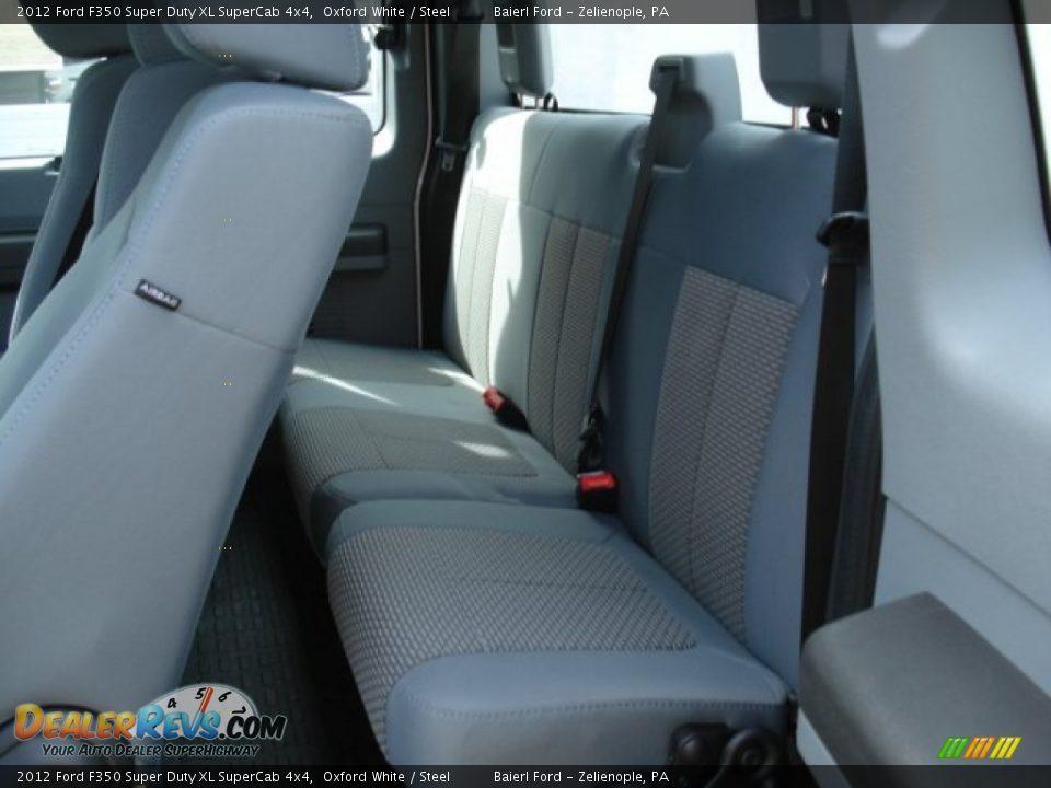 2012 Ford F350 Super Duty XL SuperCab 4x4 Oxford White / Steel Photo #13
