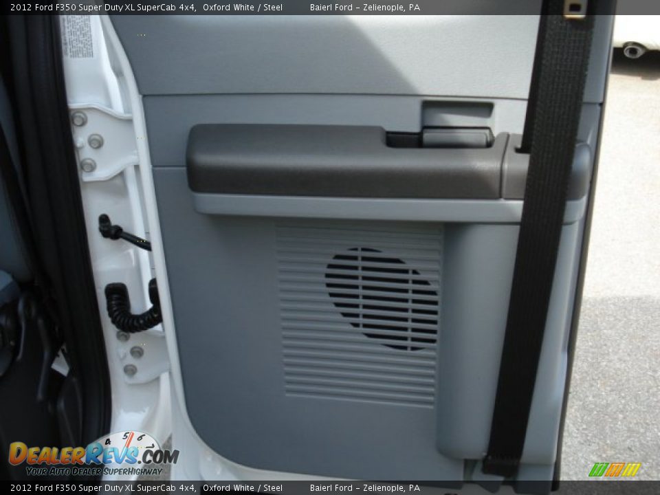 2012 Ford F350 Super Duty XL SuperCab 4x4 Oxford White / Steel Photo #14