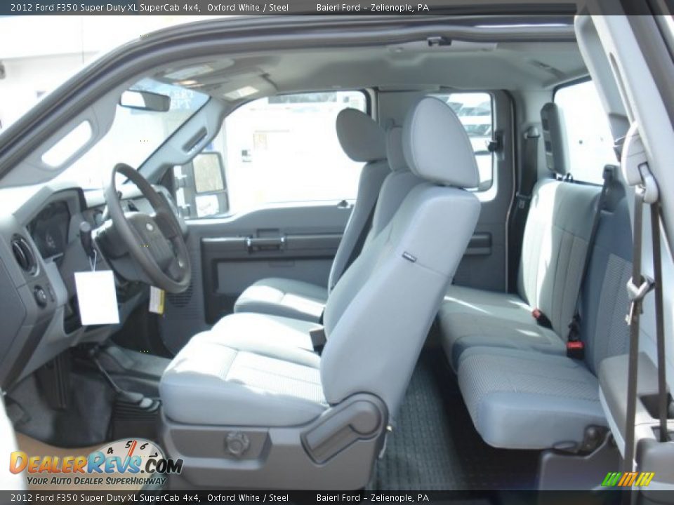 2012 Ford F350 Super Duty XL SuperCab 4x4 Oxford White / Steel Photo #15
