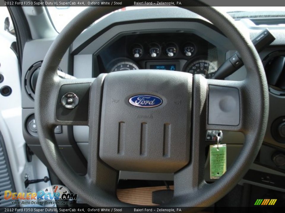 2012 Ford F350 Super Duty XL SuperCab 4x4 Steering Wheel Photo #18