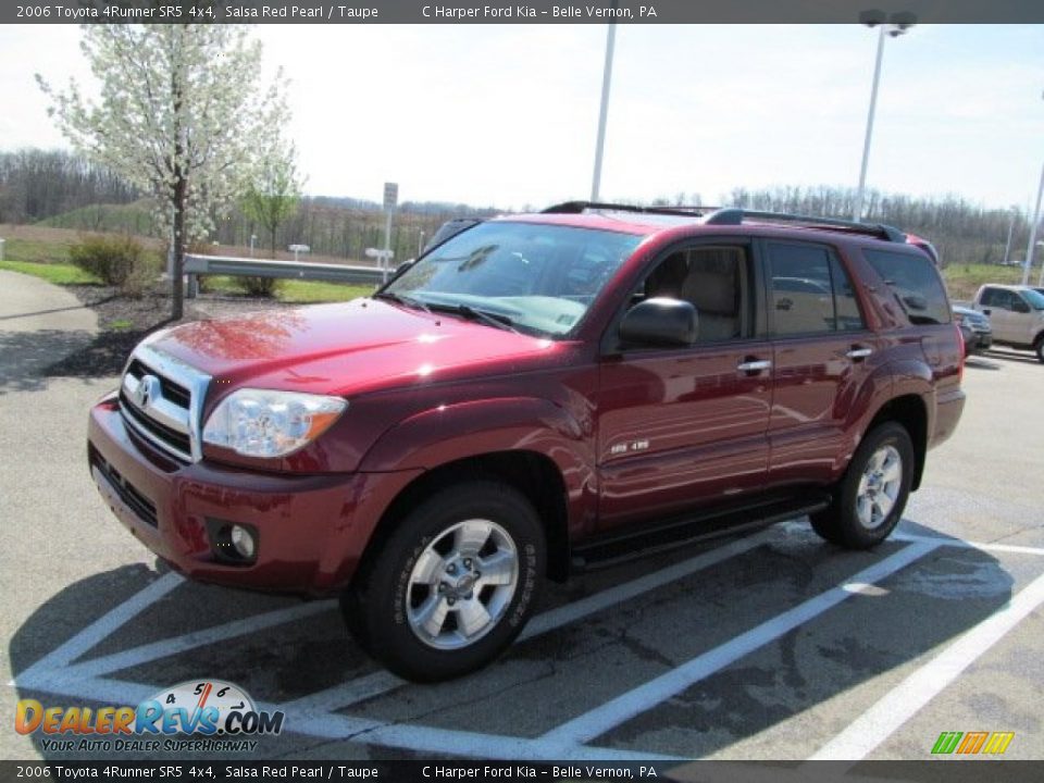 2006 Toyota 4Runner SR5 4x4 Salsa Red Pearl / Taupe Photo #6