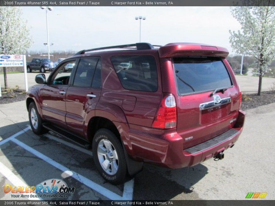 2006 Toyota 4Runner SR5 4x4 Salsa Red Pearl / Taupe Photo #8