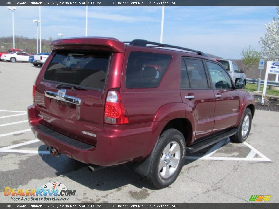 2006 Toyota 4Runner SR5 4x4 Salsa Red Pearl / Taupe Photo #10