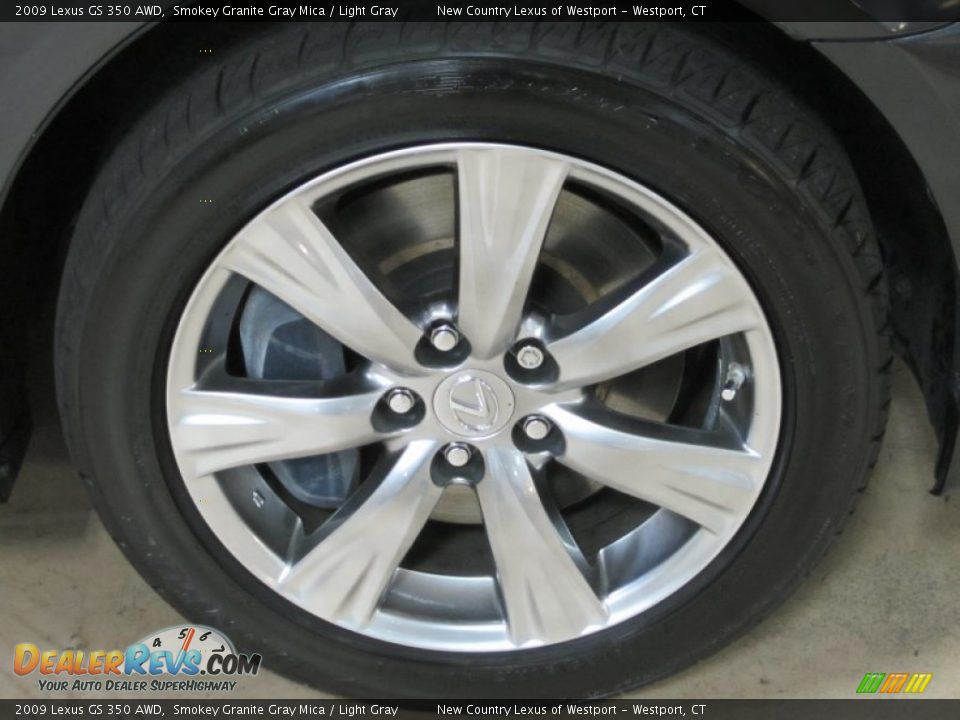 2009 Lexus GS 350 AWD Smokey Granite Gray Mica / Light Gray Photo #6