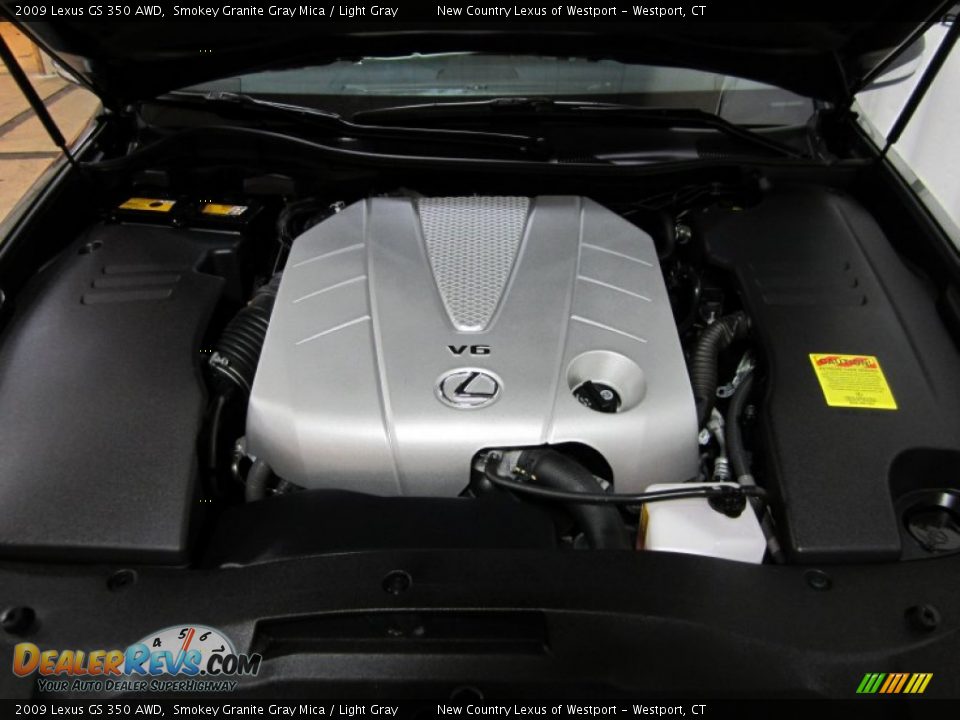 2009 Lexus GS 350 AWD Smokey Granite Gray Mica / Light Gray Photo #7