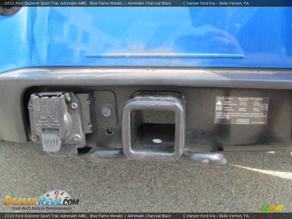 2010 Ford Explorer Sport Trac Adrenalin AWD Blue Flame Metallic / Adrenalin Charcoal Black Photo #10