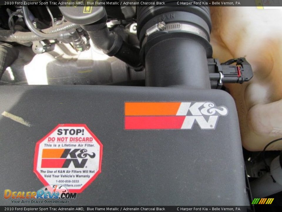 2010 Ford Explorer Sport Trac Adrenalin AWD Blue Flame Metallic / Adrenalin Charcoal Black Photo #12