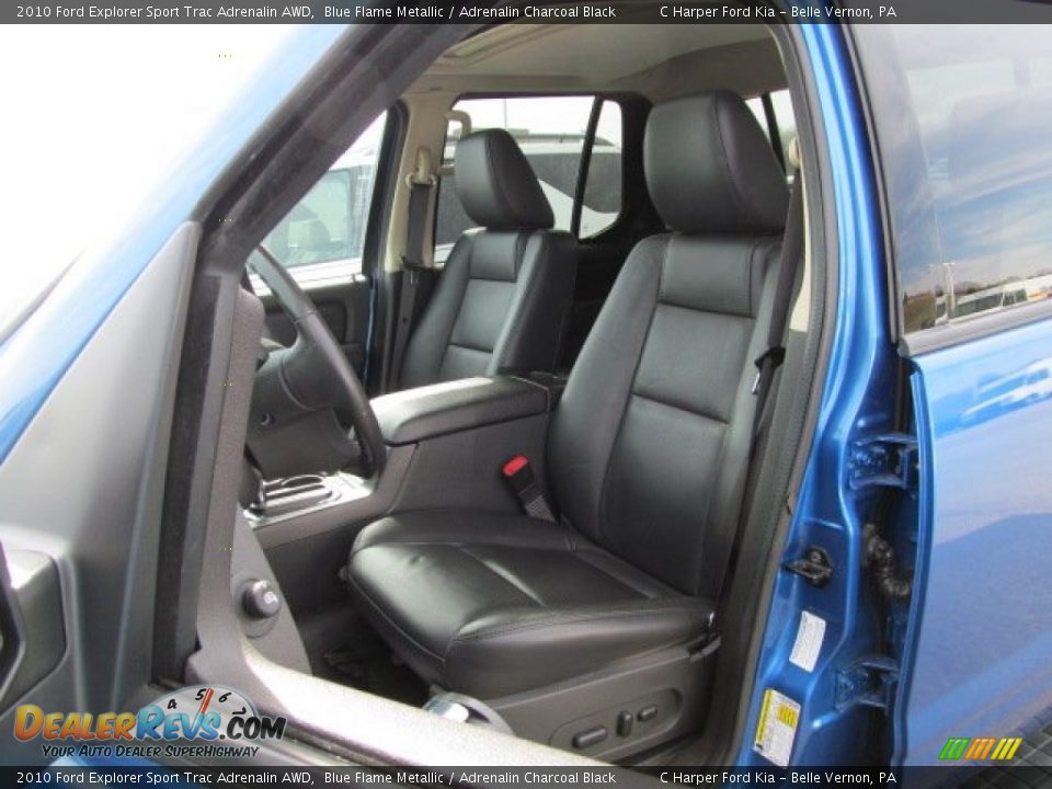 Front Seat of 2010 Ford Explorer Sport Trac Adrenalin AWD Photo #13