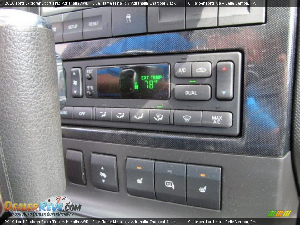 Controls of 2010 Ford Explorer Sport Trac Adrenalin AWD Photo #21