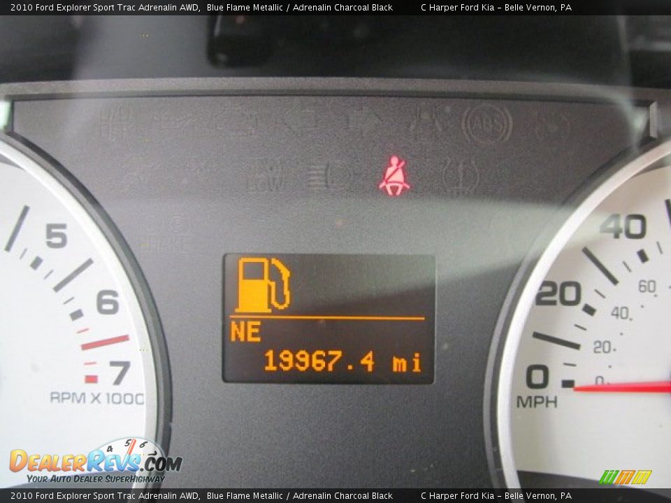 2010 Ford Explorer Sport Trac Adrenalin AWD Blue Flame Metallic / Adrenalin Charcoal Black Photo #25