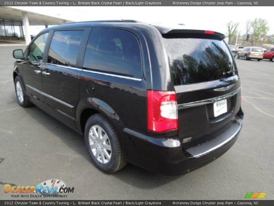 2012 Chrysler Town & Country Touring - L Brilliant Black Crystal Pearl / Black/Light Graystone Photo #5