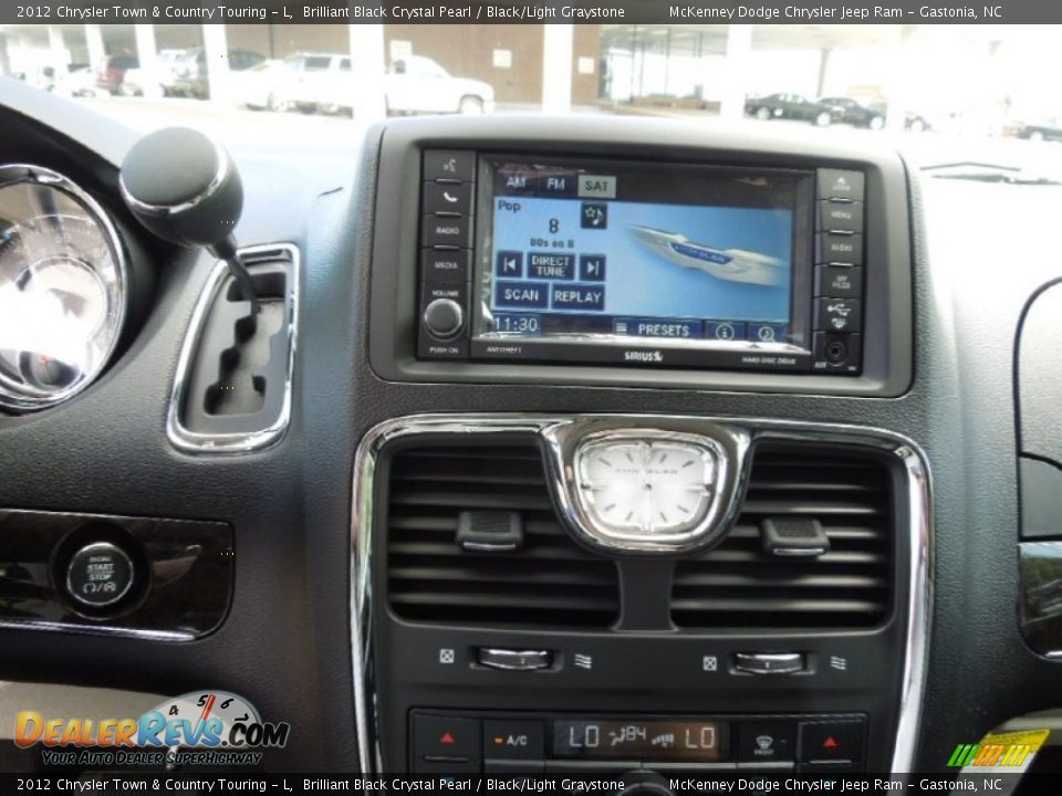 2012 Chrysler Town & Country Touring - L Brilliant Black Crystal Pearl / Black/Light Graystone Photo #12