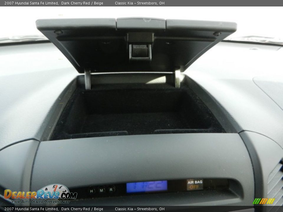 2007 Hyundai Santa Fe Limited Dark Cherry Red / Beige Photo #16