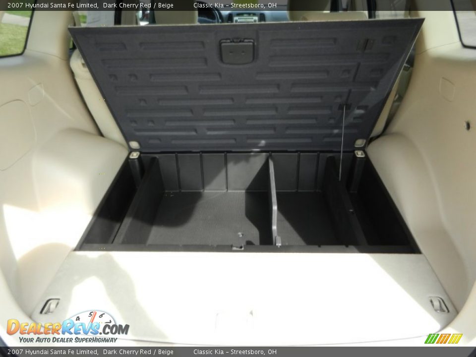 2007 Hyundai Santa Fe Limited Dark Cherry Red / Beige Photo #22