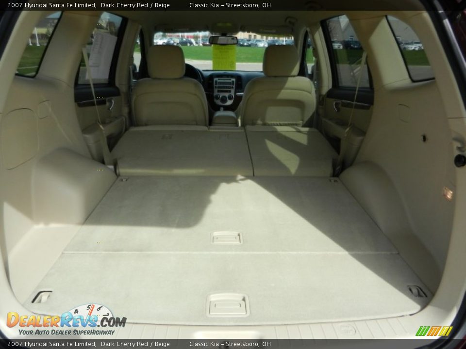 2007 Hyundai Santa Fe Limited Dark Cherry Red / Beige Photo #23