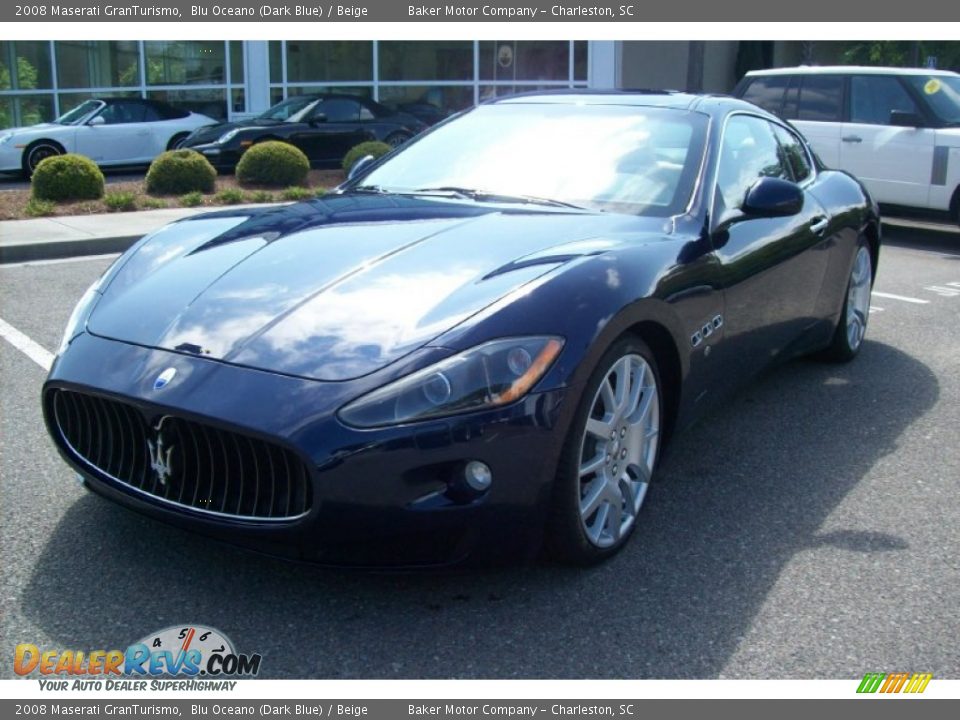 2008 Maserati GranTurismo Blu Oceano (Dark Blue) / Beige Photo #3