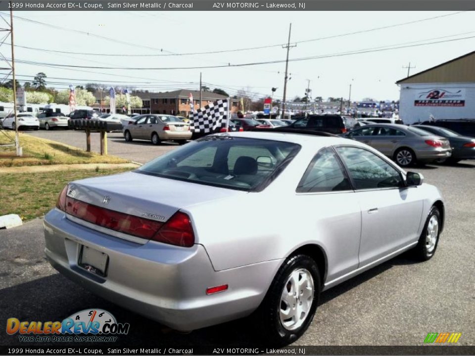 1999 Honda Accord EX-L Coupe Satin Silver Metallic / Charcoal Photo #7