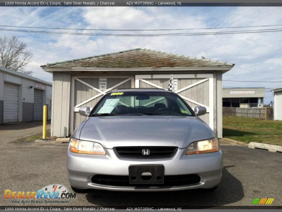 1999 Honda Accord EX-L Coupe Satin Silver Metallic / Charcoal Photo #9