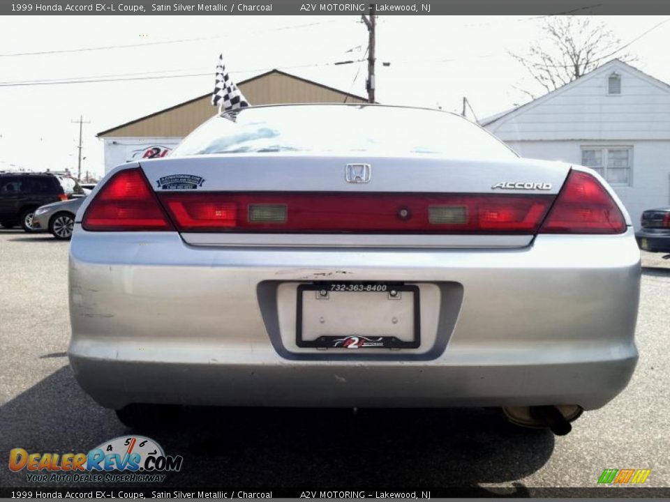 1999 Honda Accord EX-L Coupe Satin Silver Metallic / Charcoal Photo #10